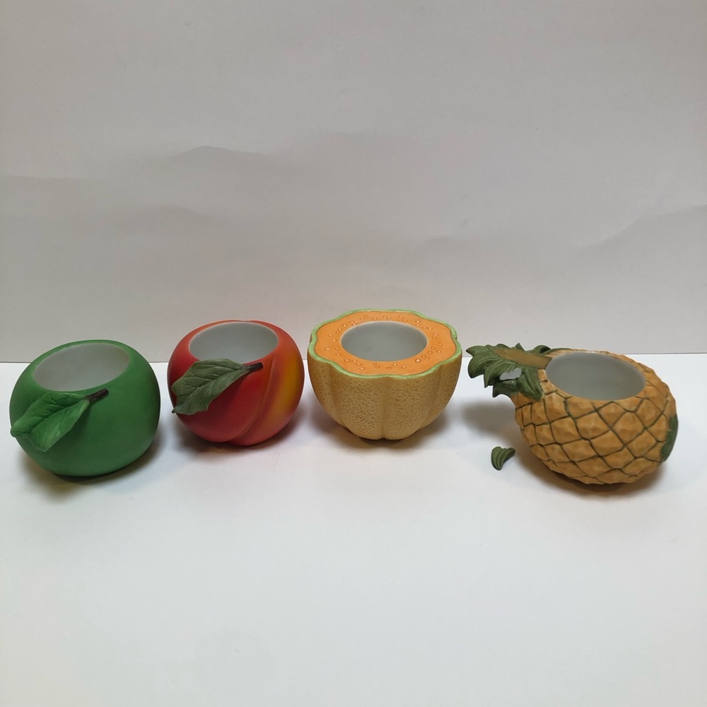 PartyLite Fruit Splash Candle Holder Set EUC